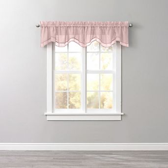 Brylanehome Bh Studio Sheer Voile Layered Valance