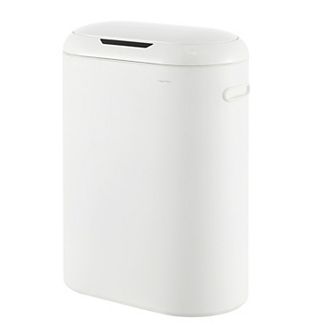Robo Kitchen 13.2-gallon Slim Oval Motion Sensor Touchless Trash Can With Touch Mode
