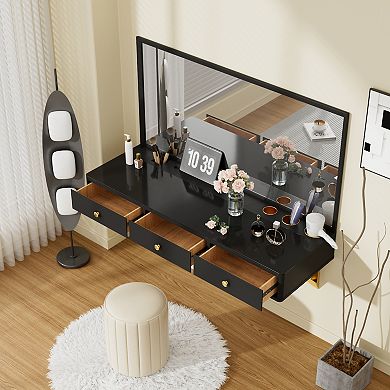 Multi-purpose Wall-mounted Vanity Table