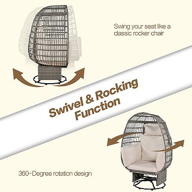 Merax Outdoor Swivel Chair