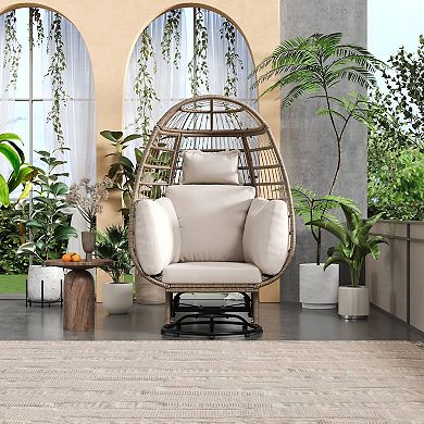 Merax Outdoor Swivel Chair