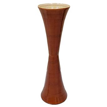 Decorative Modern Bamboo Display Floor Vase Hourglass Shape
