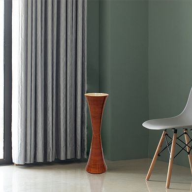 Decorative Modern Bamboo Display Floor Vase Hourglass Shape