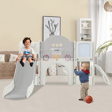 Kids Slide Playset Structure 9 In 1
