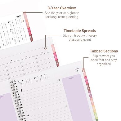 Rileys & Co 2025-2026 12-month Academic Weekly & Monthly Agenda Planner