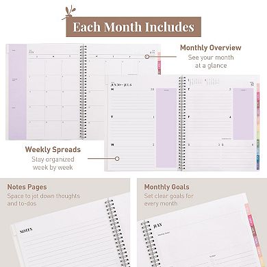 Rileys & Co 2025-2026 12-month Academic Weekly & Monthly Agenda Planner