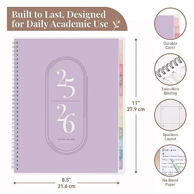 Rileys & Co 2025-2026 12-month Academic Weekly & Monthly Agenda Planner