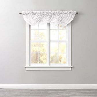 BrylaneHome BH Studio Sheer Voile Toga Valance