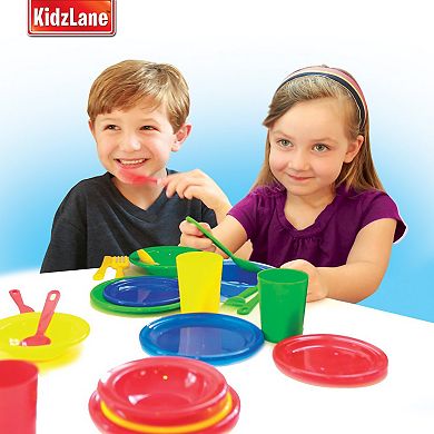 Plastic Play Dishes For Kids Kitchen Set