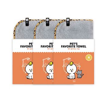 PET’S FAVORITE TOWEL, Premium High Quality Microfiber Pet Towel, 3 Pack