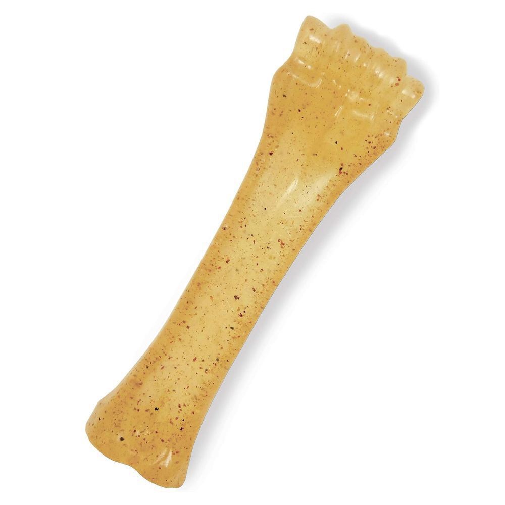 thumbnail image 2 of Dog Chew Toy Chew Ring Bone & Toy Twin Pack Chicken Flavor Medium Up To 35 Lbs Nylabone Puppy 2 of 14