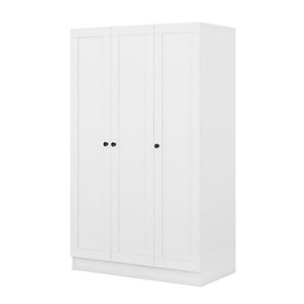 3-door Shutter Wardrobe With Shelves