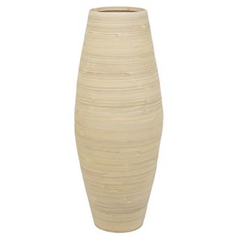 Uniquewise Tall Cylinder Bamboo Floor Vase