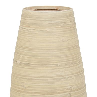 Uniquewise Tall Cylinder Bamboo Floor Vase