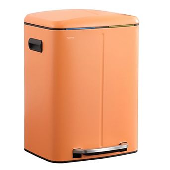 Marco Rectangular 10.6-gallon Double Bucket Trash Can With Soft-close Lid