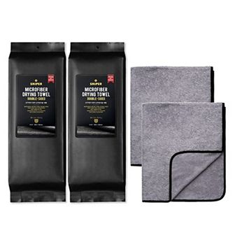 Sniper Premium Microfiber Double-sided Towel, Made In Korea, 2 Pack
