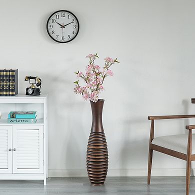 Decorative Contemporary Tall Trumpet Shape Floor Vase