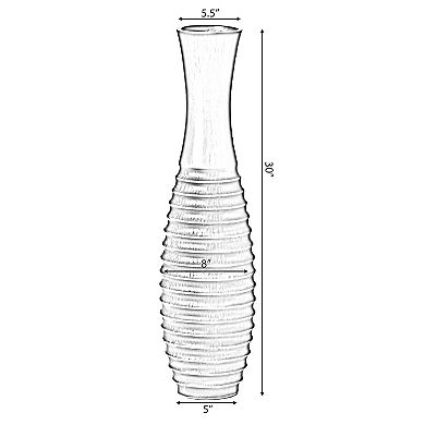 Decorative Contemporary Tall Trumpet Shape Floor Vase
