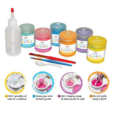 Coconut Outdoor Diy Sidewalk Chalk Paint Kit & 6pk Refill - Non-toxic, Washable Chalk Paint For Kids