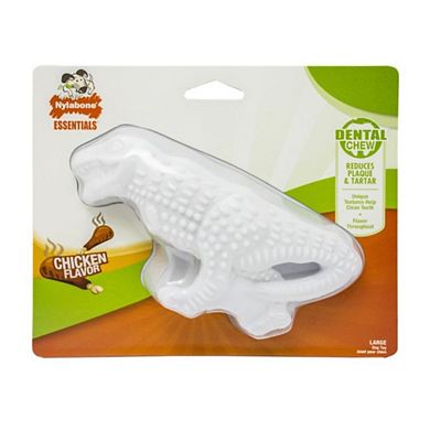 Nylabone Dinosaur Dental Dog Chew Chicken Flavor