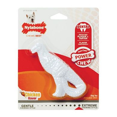 Nylabone Dinosaur Dental Dog Chew Chicken Flavor