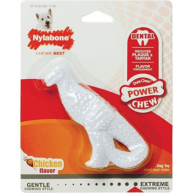 Nylabone Dinosaur Dental Dog Chew Chicken Flavor