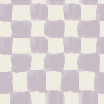 Mr. Kate Tess Watercolor Checker Peel and Stick Wallpaper