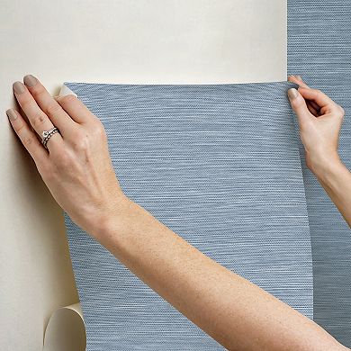 Mr. Kate Stella Grasscloth Peel and Stick Wallpaper