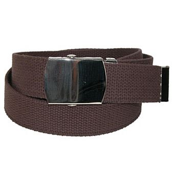 Ctm Cotton Adjustable Belt With Nickel Buckle