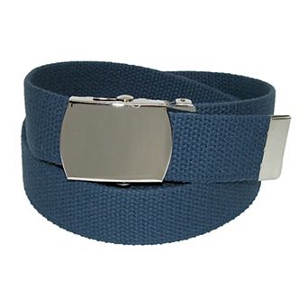 Ctm Cotton Adjustable Belt With Nickel Buckle