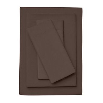 BrylaneHome BH Studio Solid Microfiber Sheet Set