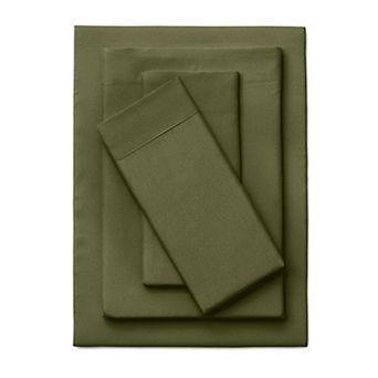 BrylaneHome BH Studio Solid Microfiber Sheet Set