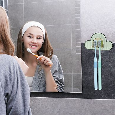 Wall Mounted Toothbrush Holder For Bathrooms Hanging Toothbrush Holder 4.33"x2.56"