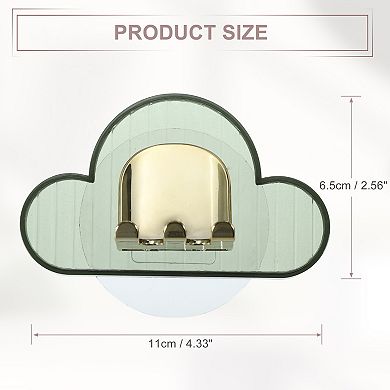 Wall Mounted Toothbrush Holder For Bathrooms Hanging Toothbrush Holder 4.33"x2.56"