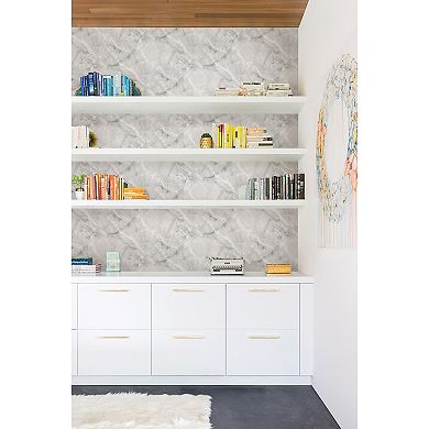 WallPops Danby Marble Peel and Stick Wallpaper
