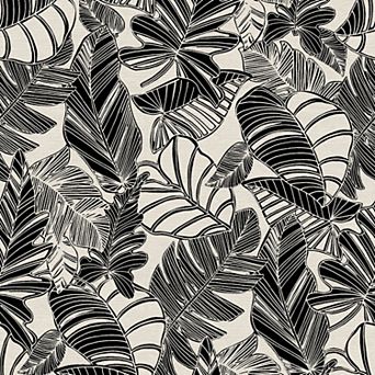 WallPops Pindo Wood Cut Palm Peel and Stick Wallpaper