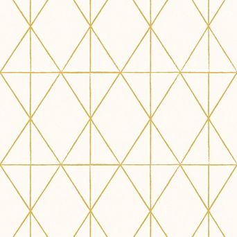 WallPops Lennon Gold Geo Peel and Stick Wallpaper