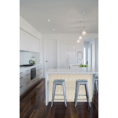 WallPops Lennon Gold Geo Peel and Stick Wallpaper