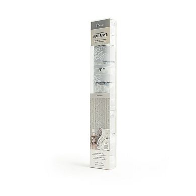 WallPops Birchdale Grey Peel and Stick Wallpaper