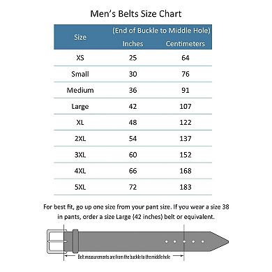 Boston Leather Men's Leather Movers & Mechanics No Scratch Work Belt