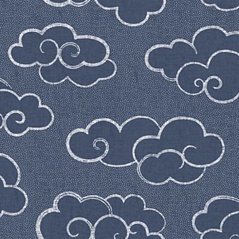 WallPops Alto Navy Peel and Stick Wallpaper