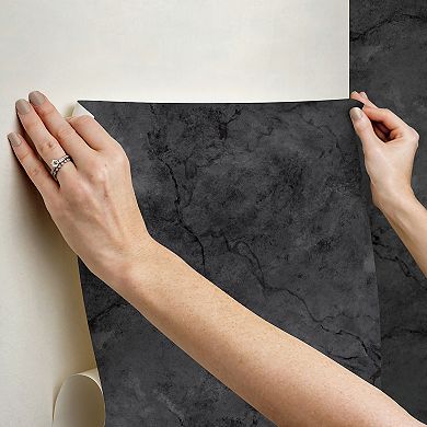 WallPops Hayden Black Peel and Stick Wallpaper