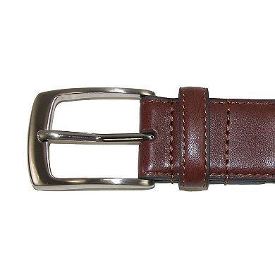 Danbury Men's Big & Tall Comfort Stretch Leather Braided Belt