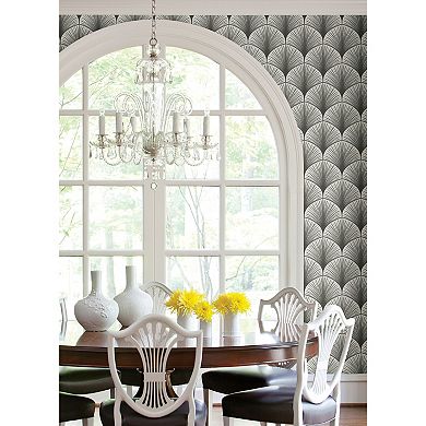 WallPops Amari Grey Peel and Stick Wallpaper