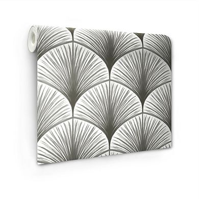 WallPops Amari Grey Peel and Stick Wallpaper