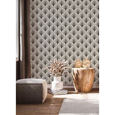 WallPops Amari Grey Peel and Stick Wallpaper