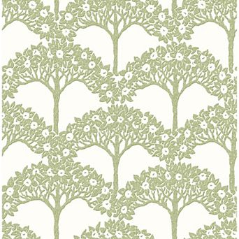 WallPops Finley Green Peel and Stick Wallpaper