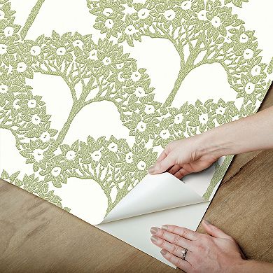 WallPops Finley Green Peel and Stick Wallpaper