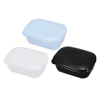 Soap Holder, 3 Pack Bar Soap Dish Container Travel Soap Case