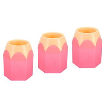 Pencil Holder Pen Holder For Desk Cute Organizer Pencil Shape, 3 Pack